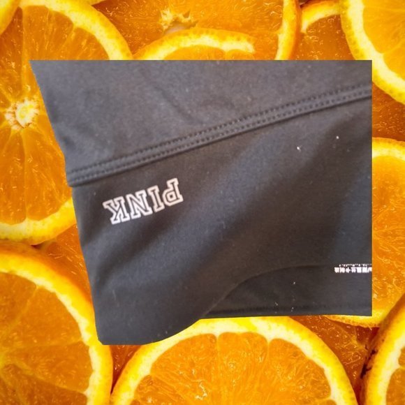 BLACK Pink Leggings Size Small w/ Pink on‎ the Side - Picture 3 of 5